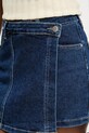 Answear Lab fustă și pantaloni denim bleumarin rd2762.flk