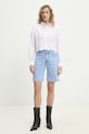 Answear Lab pantaloni scurti jeans rd9070.1.flk albastru WW25