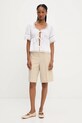 Answear Lab pantaloni scurti B9840.flk bej WW25