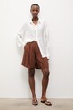 Ľanové šortky Answear.LAB LD2700.hak hnedá WW25