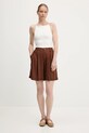 Answear Lab pantaloni scurți cu in LD2700.hak maro WW25
