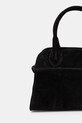 Accesorii Answear Lab geanta de mana din piele intoarsa 1080.ios negru
