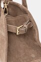 Answear Lab torebka zamszowa beżowy VE3