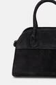 Accesorii Answear Lab geanta de mana din piele intoarsa VE3 negru