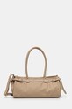 Answear.LAB borsa a mano in pelle pelle fiore marrone n1