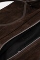 Answear Lab geanta de mana din piele intoarsa maro MBP074SG3.ios