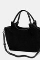 Accesorii Answear Lab geanta de mana din piele intoarsa MBP074SG3.ios negru