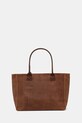 Answear Lab poseta de piele uni maro VE051