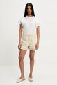 Answear.LAB t-shirt lniany E25.39.FLK biały WW25