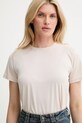 Answear.LAB t-shirt beżowy BTS1048.tos