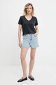 Answear Lab tricou BTS1047.tos negru WW25