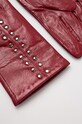Answear.LAB - Kožené rukavice A1746.M burgundské WZ18