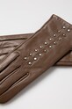 Answear.LAB - Kožené rukavice A1746.M hnedá WZ18