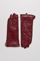 Answear.LAB - Kožené rukavice burgundské 1608.M