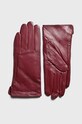 Answear.LAB - Kožené rukavice burgundské 202028.H