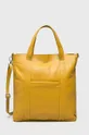 жёлтый Answear - Кожаная сумочка Женский