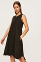 Answear Lab rochie midi negru DERMAN1.DQ