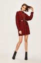 Answear - Cardigan LK249ORGANIC.AA burgundia WZ19