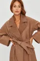brązowy Answear Lab - Płaszcz