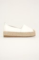 Answear - Espadrile Buonarotti imitatie de piele alb 1BD0095A.2.D