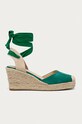 Answear - Espadrile Buonarotti imitatie de piele intoarsa verde JB19264A.V