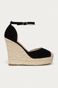 Answear.LAB - Espadrilky Chiara Foscari imitace semiše černá A38.003.A