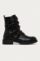 Answear Lab - Botine Damerose cu snur negru Q628.DAE