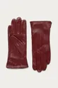 červená Answear Lab - Kožené rukavice Dámsky