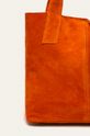 oranžová Answear - Kožená kabelka