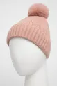 rózsaszín Answear Lab sapka gyapjú keverékből Női