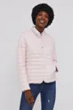 rózsaszín Answear Lab rövid kabát Női