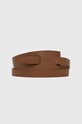 Answear Lab Pasek skórzany brązowy cintura2.2.AJ