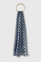 темно-синій Шарф з домішкою шовку Answear Lab Hand Crafted Жіночий