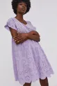 Answear Lab Sukienka bawełniana fioletowy