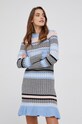 Answear Lab Sukienka z domieszką wełny niebieski PM7853.1KR
