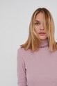 Answear Lab Longsleeve różowy LLT.69ADRIANMAUV.AJ