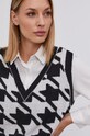 Answear Lab Vestă negru W938.DA