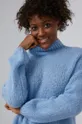 niebieski Answear Lab - Sweter z dodatkiem wełny