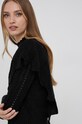 Answear Lab Sweter z domieszką wełny czarny 3828.AJ