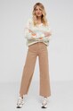 Answear Lab Sweter z domieszką wełny MC18880.1.AJ beżowy WZ21