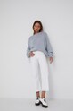 Answear Lab sweter z domieszką wełny M621005.1.AJ niebieski WW22