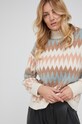 Answear Lab Sweter z domieszką wełny beżowy P54.1.AJ