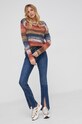 Answear Lab Sweter wełniany 383571.1.AJ pomarańczowy WZ21