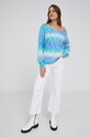 Answear Lab Sweter z domieszką wełny PM8761.1KR turkusowy WZ21