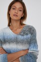 Answear Lab Sweter z domieszką wełny niebieski 657.1.AJ
