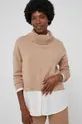 brązowy Answear Lab Sweter z domieszką wełny