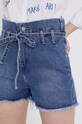 Answear Lab Szorty jeansowe niebieski CH6159.DA