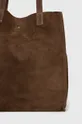 Answear Lab - Semišová kabelka  100% Semišová koža
