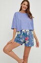 Answear Lab pijama uni albastru paj.9.JS