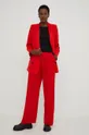 Σακάκι και παντελόνι Answear Lab κόκκινο
